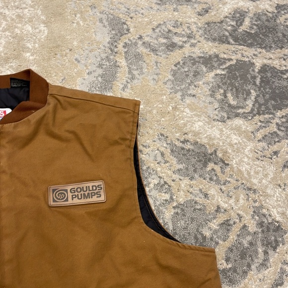 GOULDS PUMPS MENS WORK VEST XL 100% COTTON WITH 100% NYLONFACE POLYBATT LINING - Picture 5 of 8